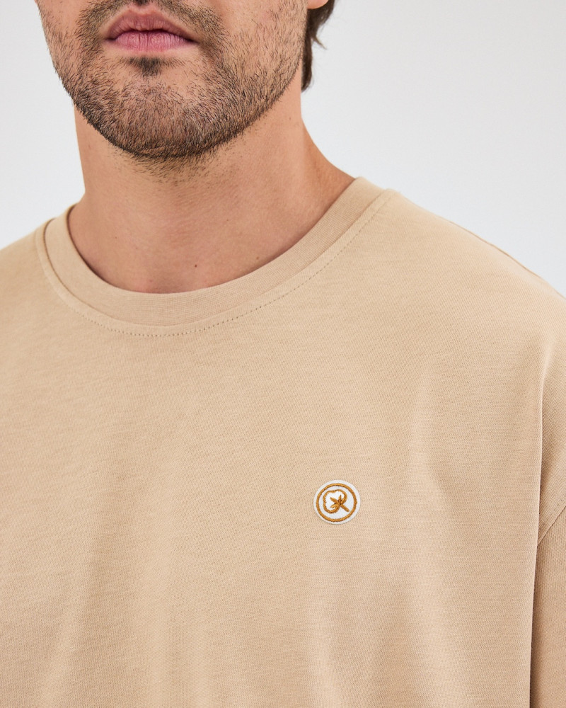 Unisex T-shirt with embroidered logo patch | “I AM A PATCH” Collection