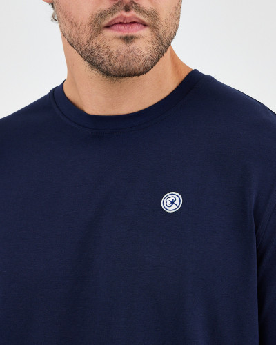 Unisex T-shirt with embroidered logo patch | “I AM A PATCH” Collection