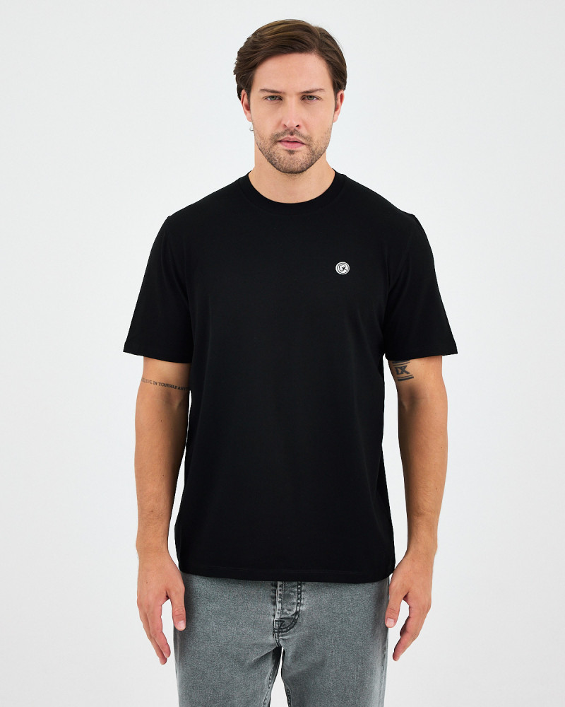 Unisex T-shirt with embroidered logo patch | “I AM A PATCH” Collection