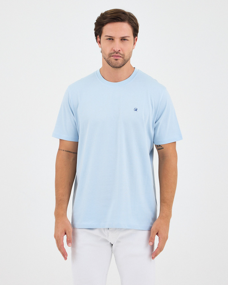 Unisex T-shirt with contrasting embroidered logo | “HERE I AM” Collection