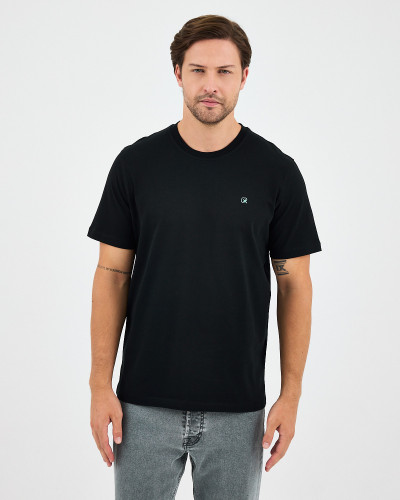 Unisex T-shirt with contrasting embroidered logo | “HERE I AM” Collection