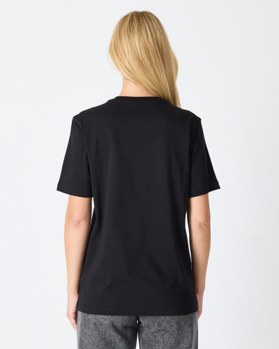 Unisex T-shirt with contrasting embroidered logo | “HERE I AM” Collection