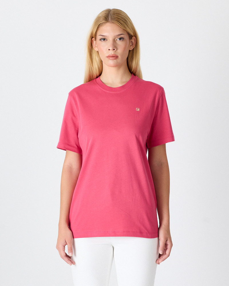 Unisex T-shirt with contrasting embroidered logo | “HERE I AM” Collection