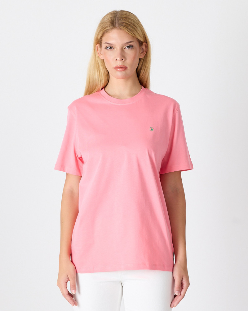 Unisex T-shirt with contrasting embroidered logo | “HERE I AM” Collection