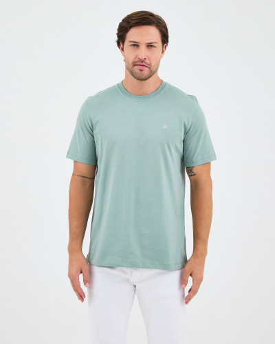 Unisex T-shirt with contrasting embroidered logo | “HERE I AM” Collection