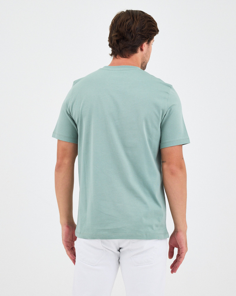 Unisex T-shirt with contrasting embroidered logo | “HERE I AM” Collection