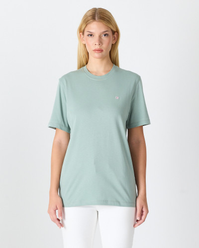 Unisex T-shirt with contrasting embroidered logo | “HERE I AM” Collection