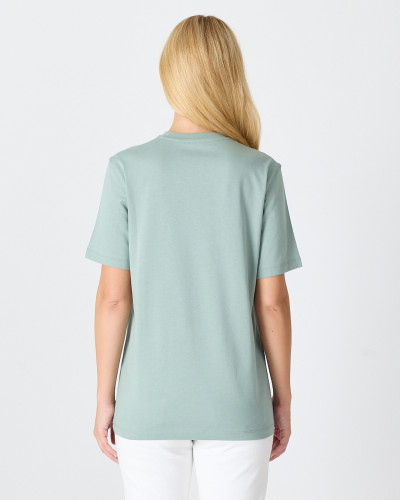 Unisex T-shirt with contrasting embroidered logo | “HERE I AM” Collection