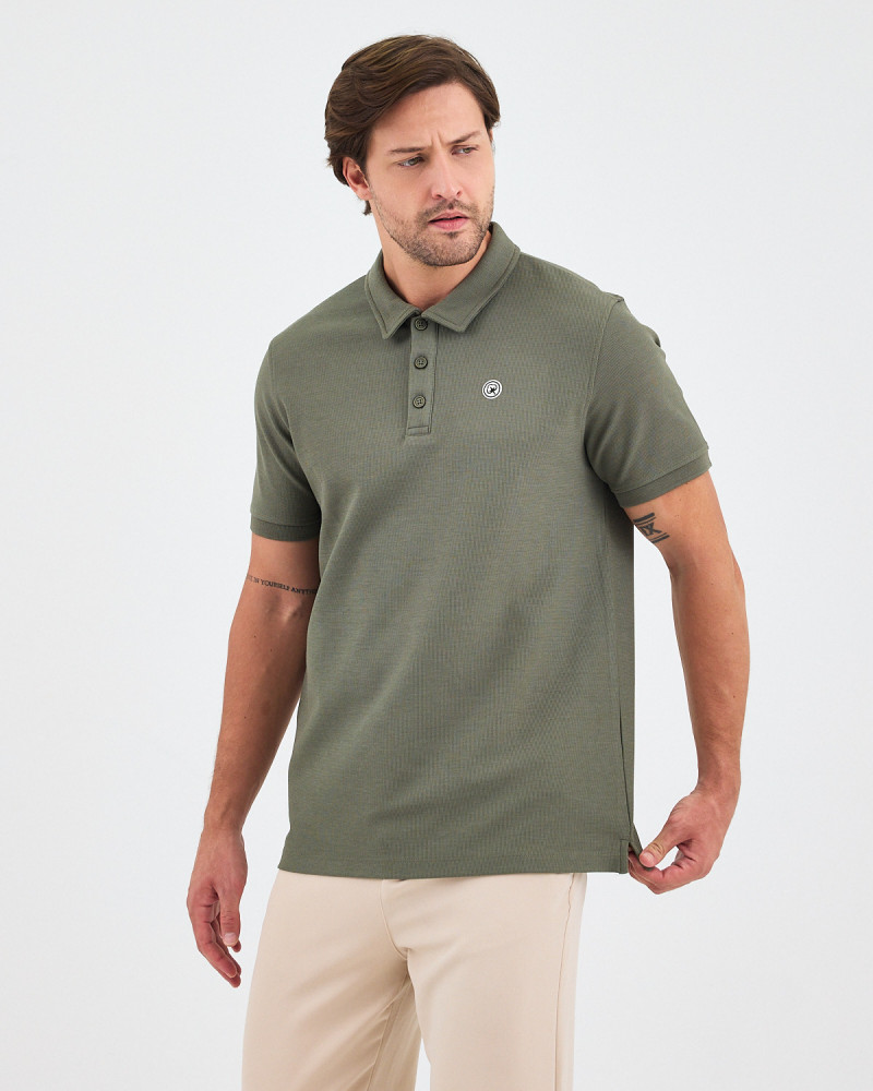 Polo Unisex con logo parche bordado | Colección "I AM A PATCH