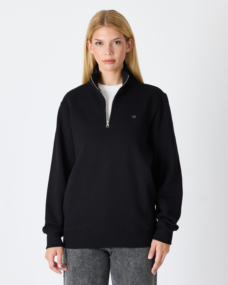 Regular-fit sweatshirt with matching embroidered logo | "I Wasn't Here" Collection