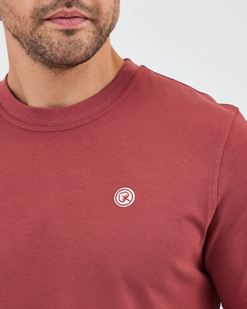 Unisex T-shirt with embroidered logo patch | “I AM A PATCH” Collection