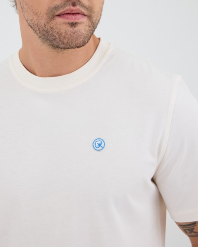 Unisex T-shirt with embroidered logo patch | “I AM A PATCH” Collection