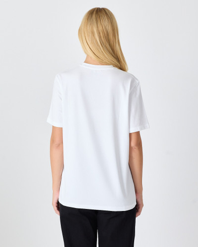 Unisex T-shirt with tone-on-tone embroidered logo | “I Wasn't Here” Collection
