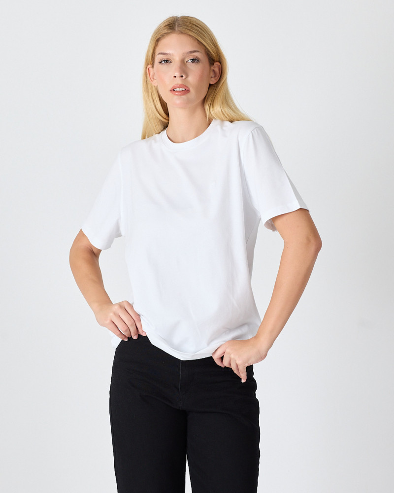 Unisex T-shirt with tone-on-tone embroidered logo | “I Wasn't Here” Collection