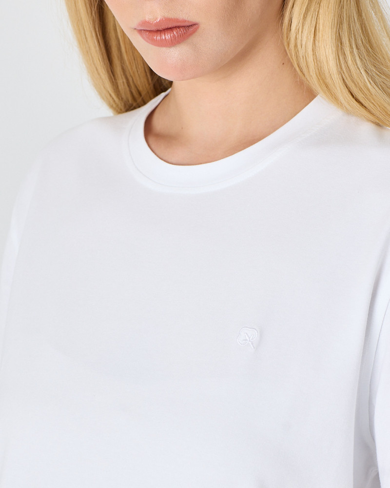 Unisex T-shirt with tone-on-tone embroidered logo | “I Wasn't Here” Collection
