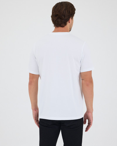 Unisex T-shirt with tone-on-tone embroidered logo | “I Wasn't Here” Collection