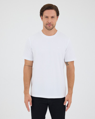 Unisex T-shirt with tone-on-tone embroidered logo | “I Wasn't Here” Collection