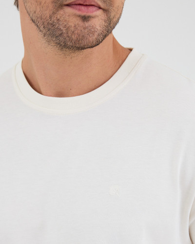 Unisex T-shirt with tone-on-tone embroidered logo | “I Wasn't Here” Collection