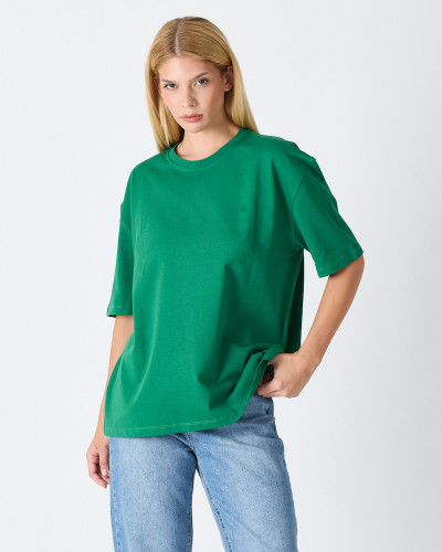 Unisex T-shirt with tone-on-tone embroidered logo | “I Wasn't Here” Collection