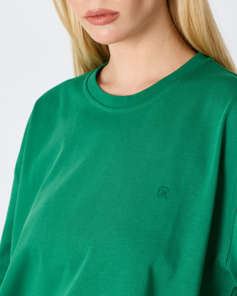 Unisex T-shirt with tone-on-tone embroidered logo | “I Wasn't Here” Collection