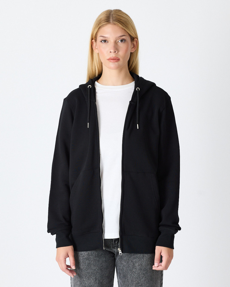 Zip-up sweatshirt with matching embroidered logo | "I Wasn't Here" Collection