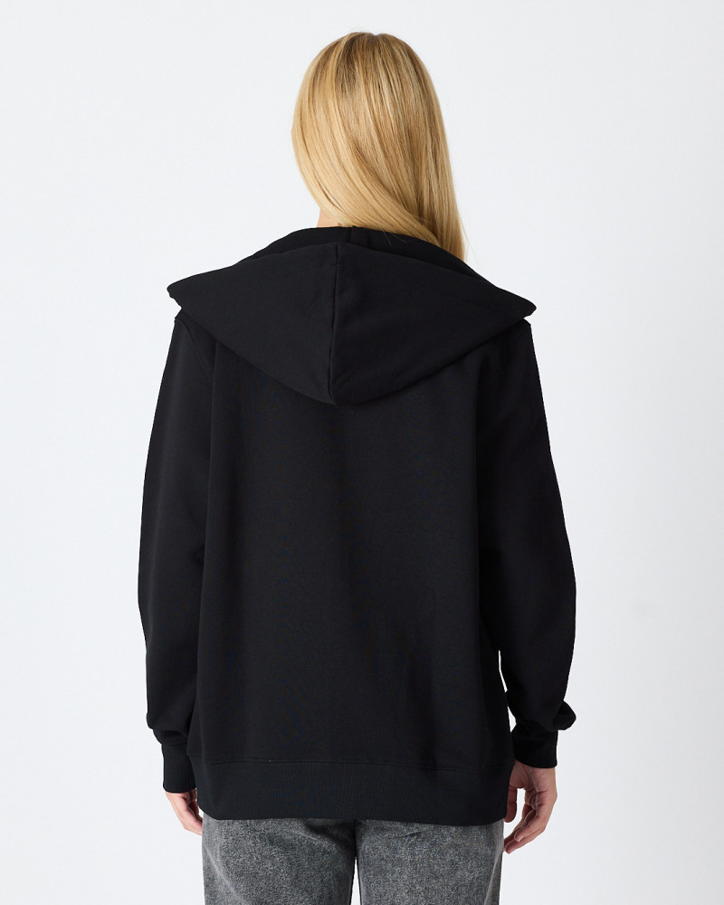 Zip-up sweatshirt with matching embroidered logo | "I Wasn't Here" Collection