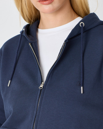 Zip-up sweatshirt with matching embroidered logo | "I Wasn't Here" Collection