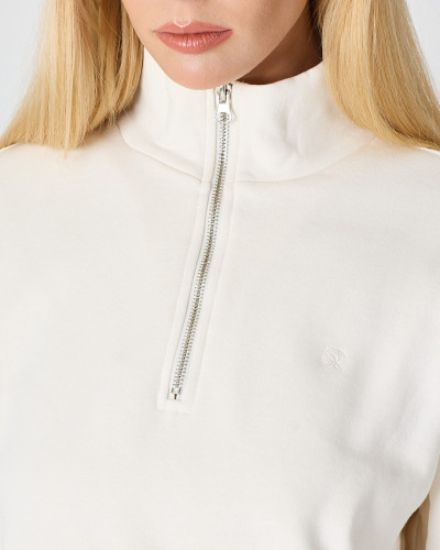 Regular-fit sweatshirt with matching embroidered logo | "I Wasn't Here" Collection