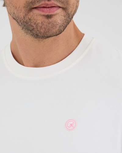 Unisex T-shirt with embroidered logo patch | “I AM A PATCH” Collection