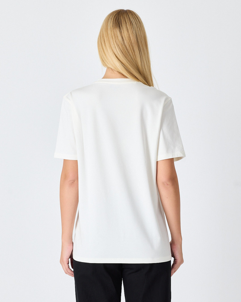 Unisex T-shirt with embroidered logo patch | “I AM A PATCH” Collection