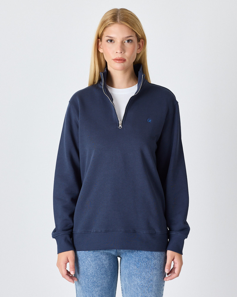 Regular-fit sweatshirt with matching embroidered logo | "I Wasn't Here" Collection
