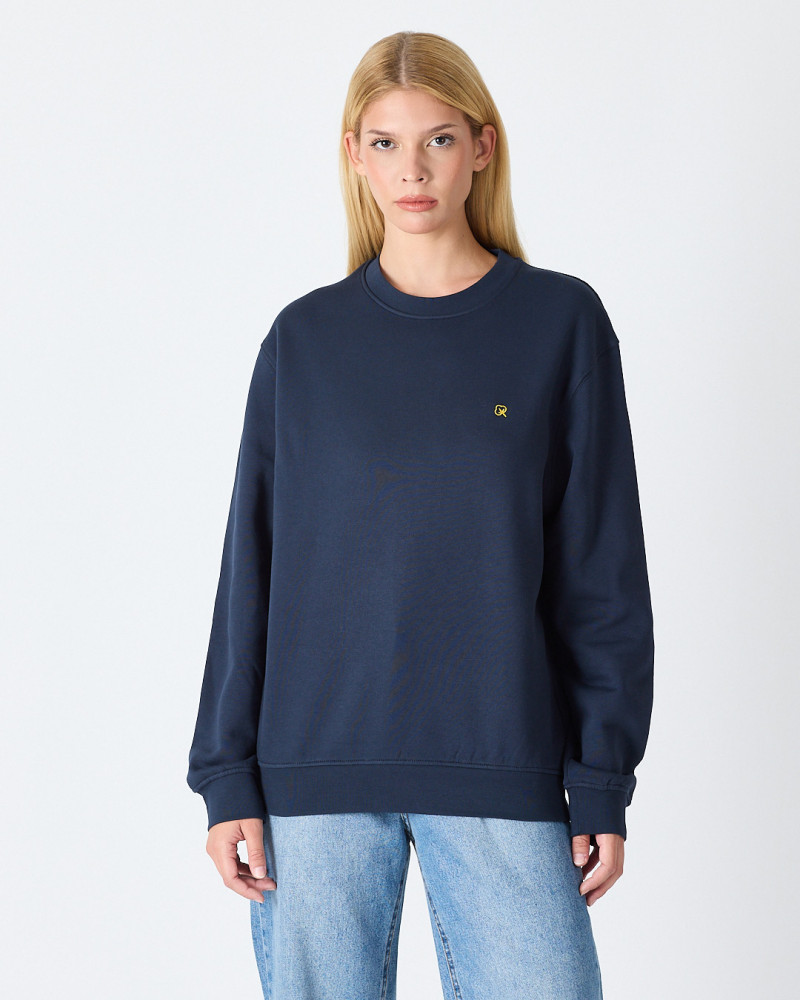 Sudadera Unisex con logo bordado contraste | Colección "HERE I AM"