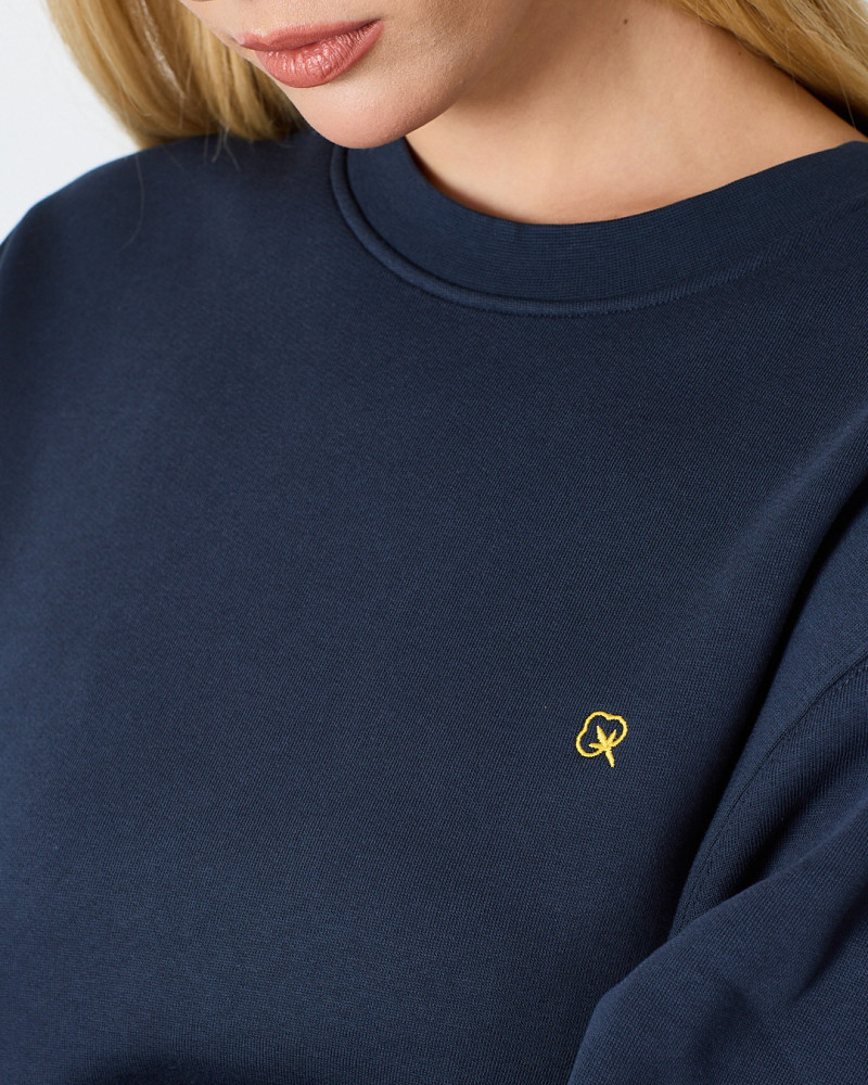 Sudadera Unisex con logo bordado contraste | Colección "HERE I AM"