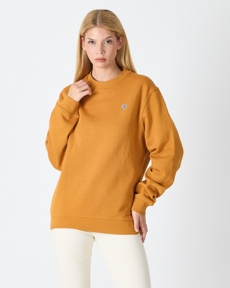 Unisex sweatshirt with embroidered logo patch | "I AM A PATCH" collection