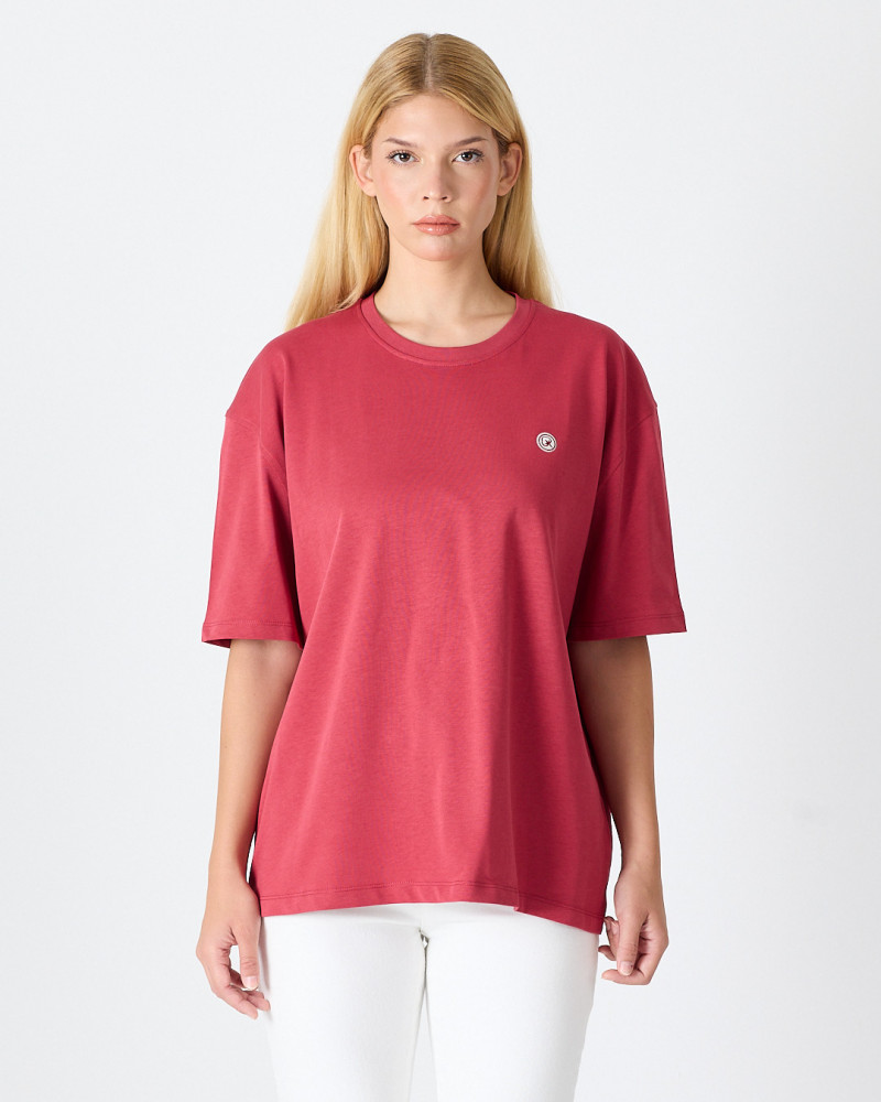 Unisex T-shirt with embroidered logo patch | “I AM A PATCH” Collection