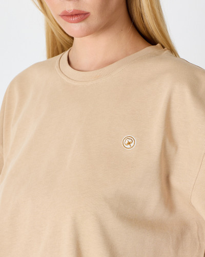 Unisex T-shirt with embroidered logo patch | “I AM A PATCH” Collection