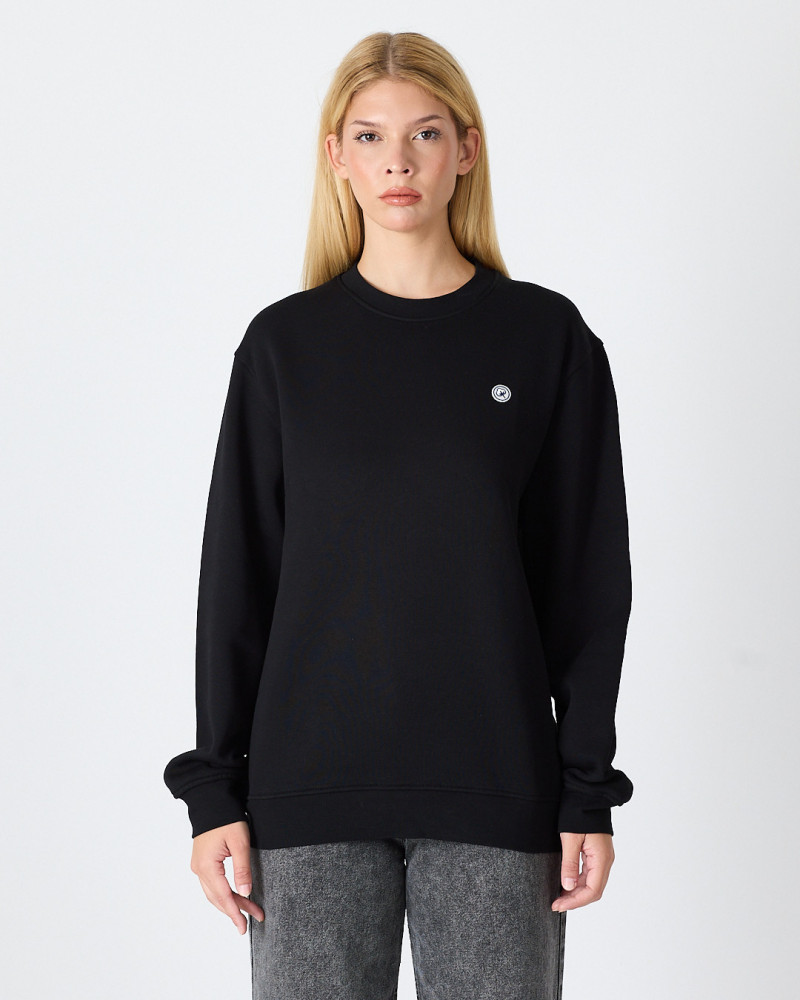 Unisex sweatshirt with embroidered logo patch | "I AM A PATCH" collection