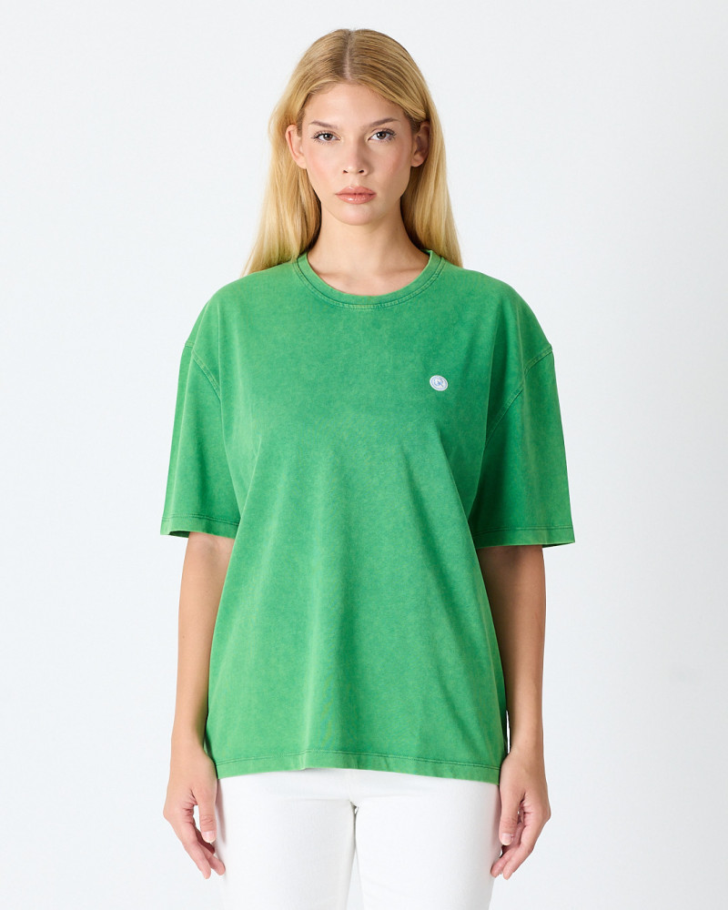 Unisex T-shirt with embroidered logo patch | "I AM A PATCH" collection