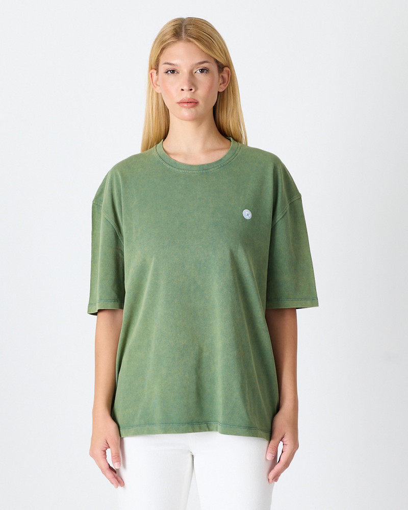 Unisex T-shirt with embroidered logo patch | "I AM A PATCH" collection