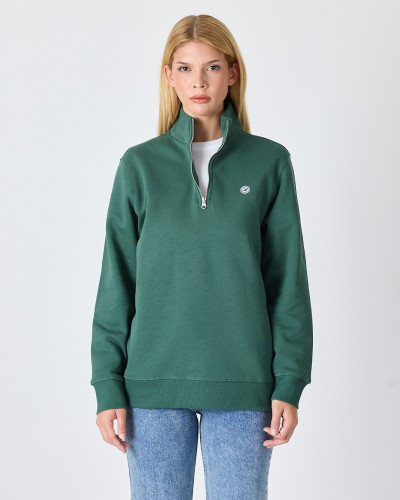 Sudadera Unisex con cremallera y logo parche bordado | Colección "I AM A PATCH