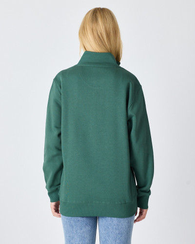 Unisex zip-up sweatshirt with embroidered logo patch | "I AM A PATCH" collection
