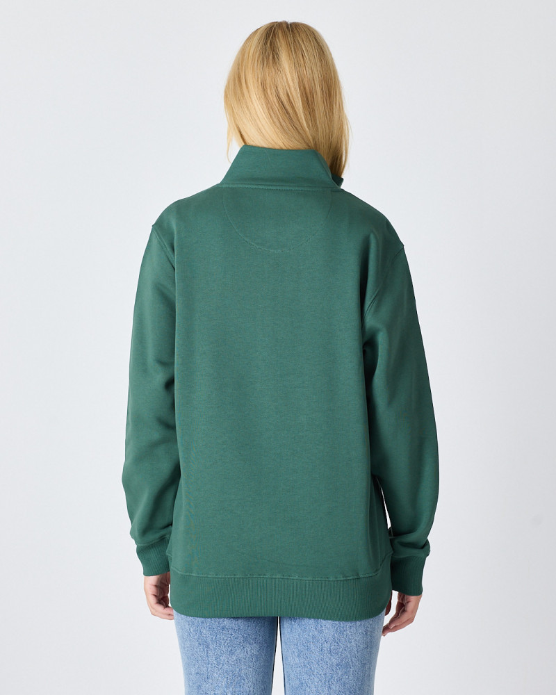 Unisex zip-up sweatshirt with embroidered logo patch | "I AM A PATCH" collection