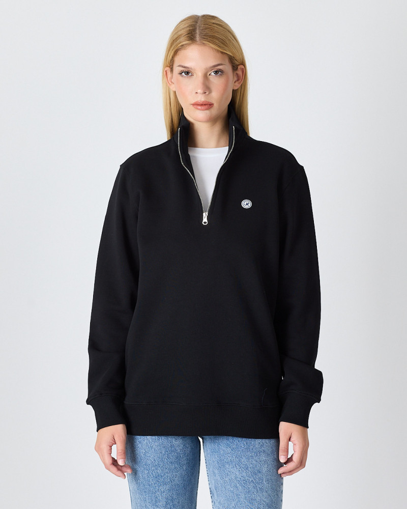 Unisex zip-up sweatshirt with embroidered logo patch | "I AM A PATCH" collection