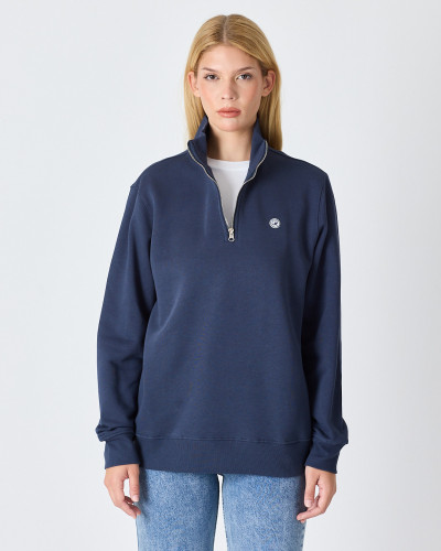 Unisex zip-up sweatshirt with embroidered logo patch | "I AM A PATCH" collection
