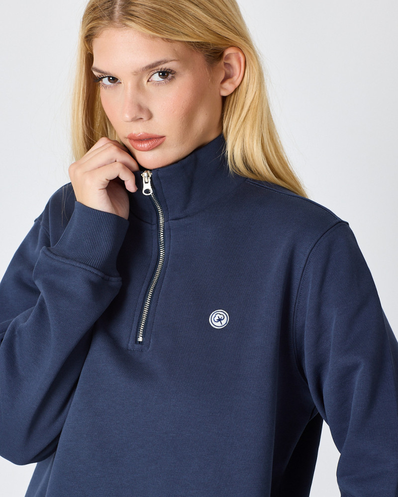 Unisex zip-up sweatshirt with embroidered logo patch | "I AM A PATCH" collection