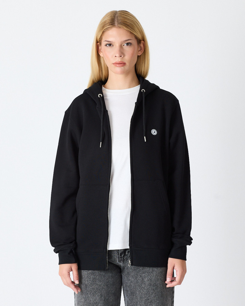 Unisex zip-up sweatshirt with embroidered logo patch | "I AM A PATCH" collection