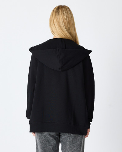 Unisex zip-up sweatshirt with embroidered logo patch | "I AM A PATCH" collection
