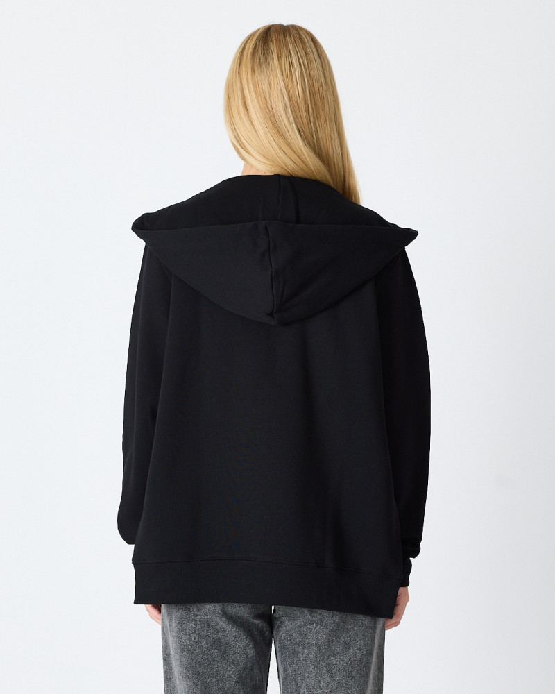Unisex zip-up sweatshirt with embroidered logo patch | "I AM A PATCH" collection