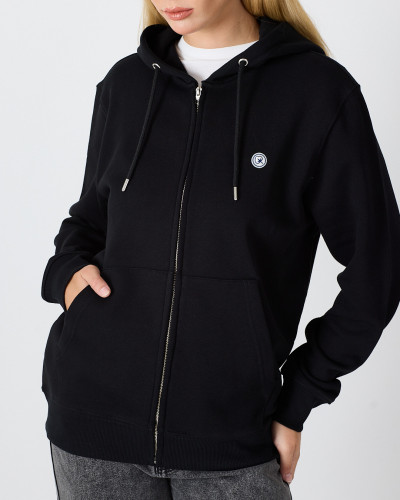 Unisex zip-up sweatshirt with embroidered logo patch | "I AM A PATCH" collection