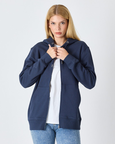 Sudadera Unisex con cremallera y logo parche bordado | Colección "I AM A PATCH